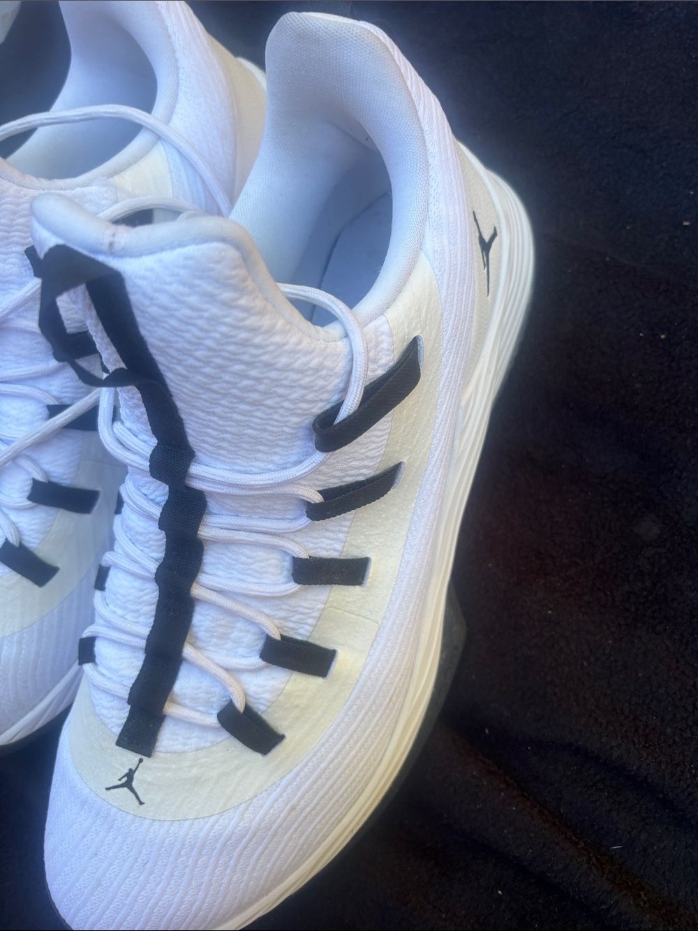 Jordan White and Black Performance Basketball Shoes AH8 110-110 Number. - Picture 7 of 8